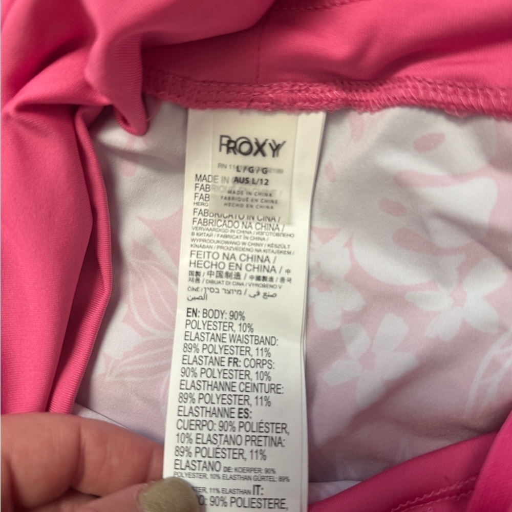 NWT Roxy Size Large Board Short Pink Hibiscus Print - Picture 4 of 5